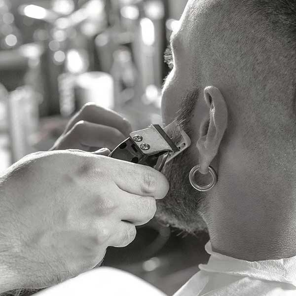 Precision beard trimming service at Grand Parlor Salon Ventura CA